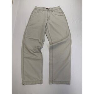 Old Navy Mens‎ Carpenter Pants Khaki Tan 33 Long Wide Leg Utility Workwear 90's